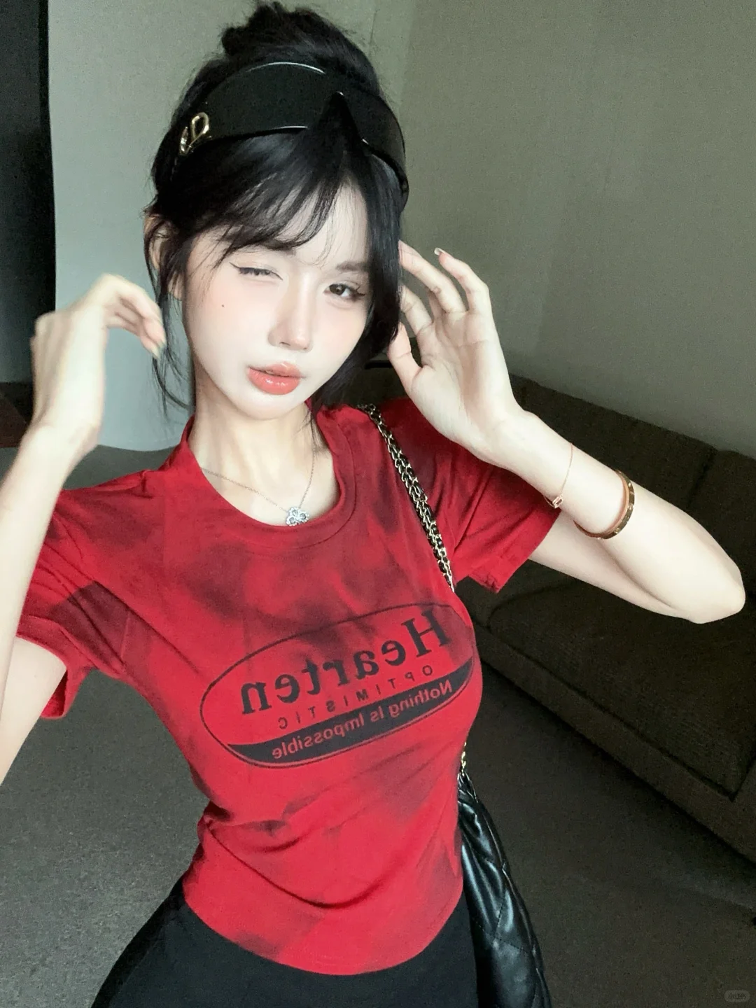甜辣女孩必备💖美式撞色T恤补货中！