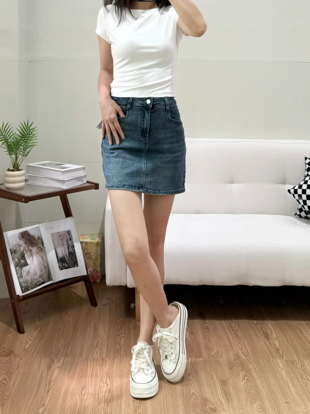 live实拍！这条牛仔裙我能一直穿 🌱天菜裙！