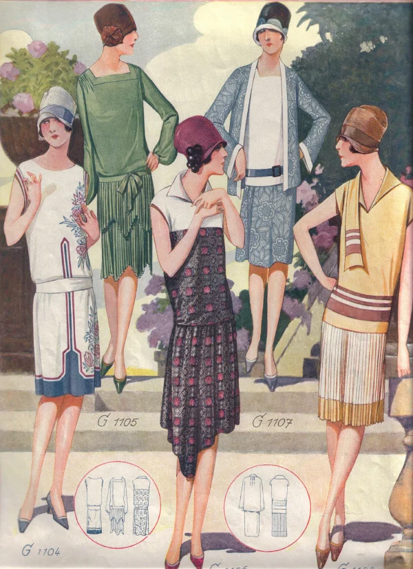 复古画报分享-1920s的春夏服装设计