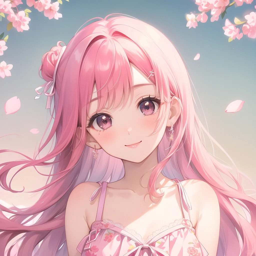 粉色纯欲风女头像 甜美女头像