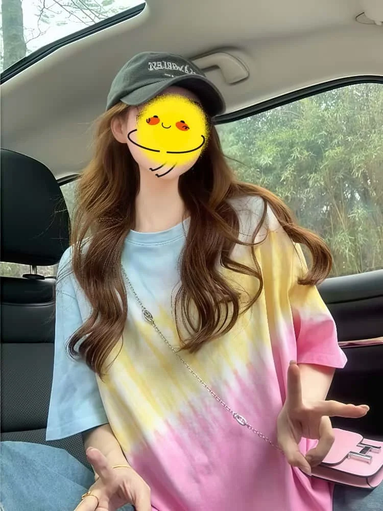 🌈夏日必备！彩色扎染T恤✨