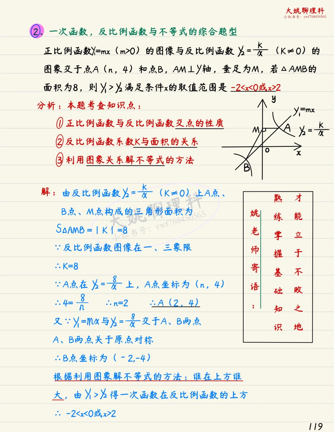 中考数学复习｜函数篇｜干货满满！逆袭中考