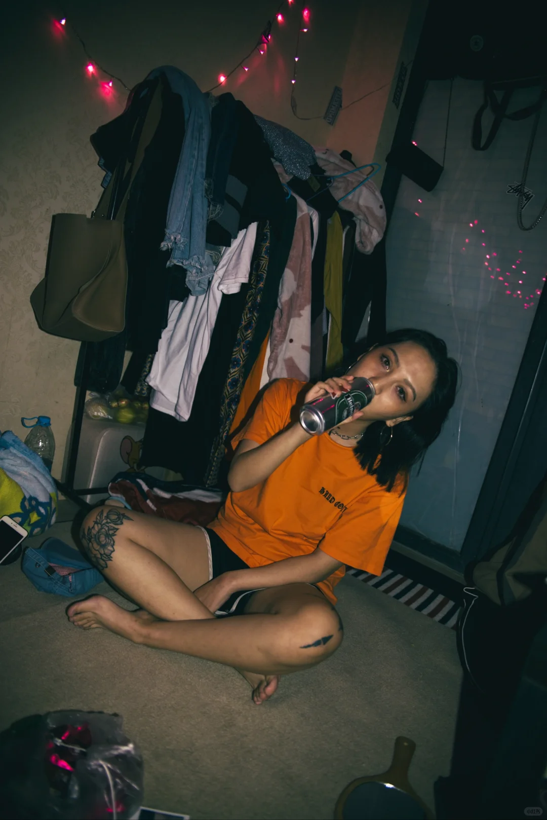 人像摄影作业，仿拍Nan Goldin
