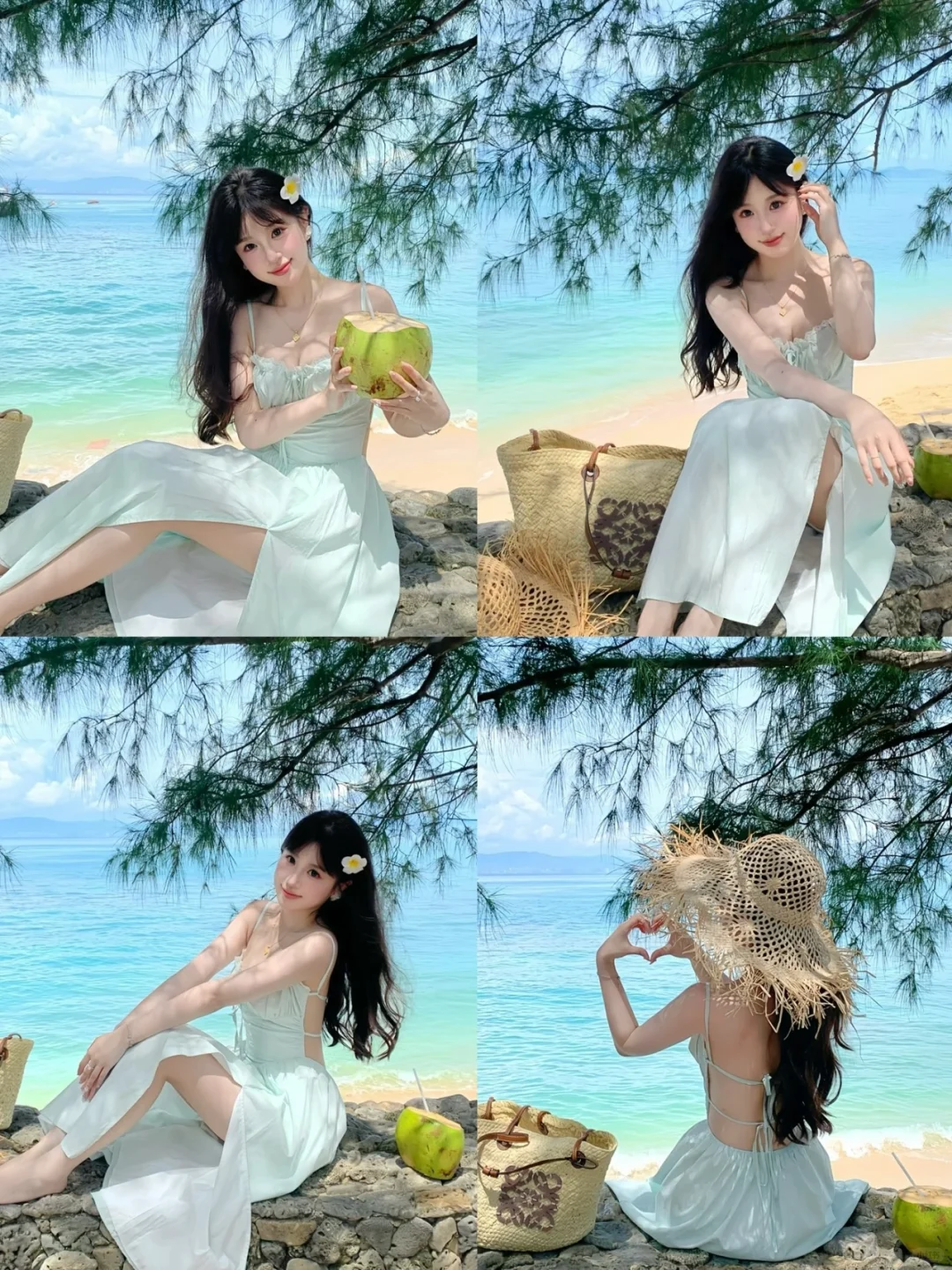 存一些海边拍照姿势🌊包出片的！！