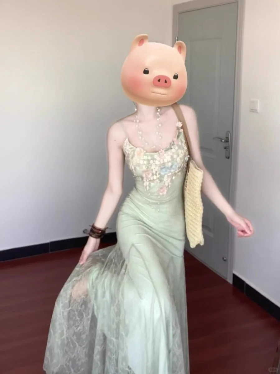 💫夏季必备！薄荷绿仙女裙👗