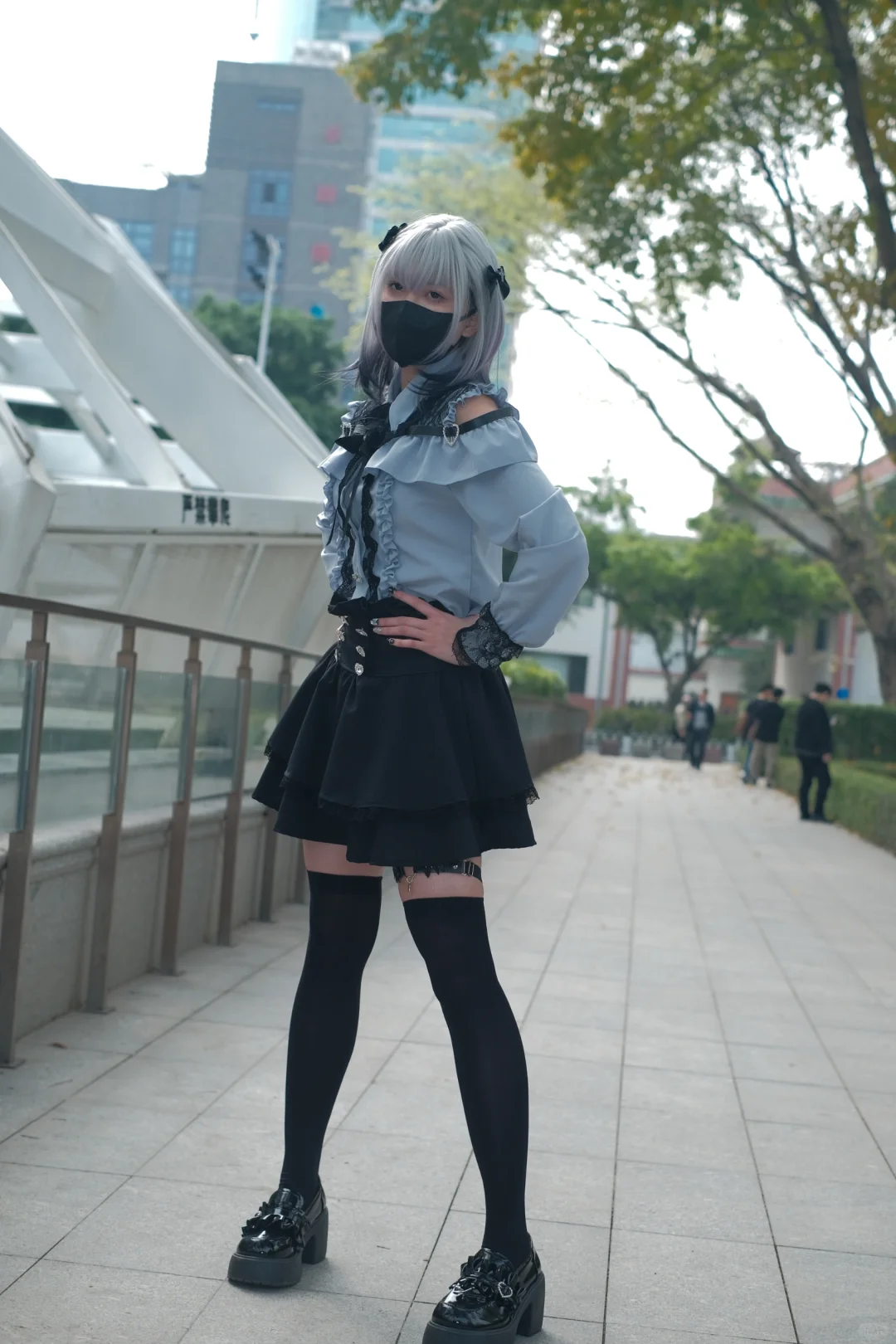 地雷系肉腿JK少女