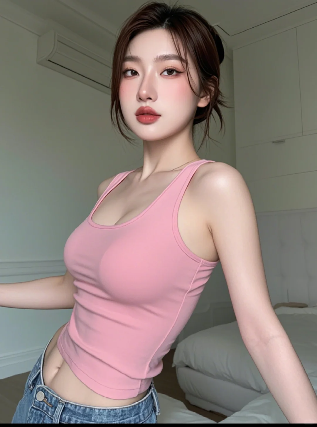 有点小麦色那意思了吧