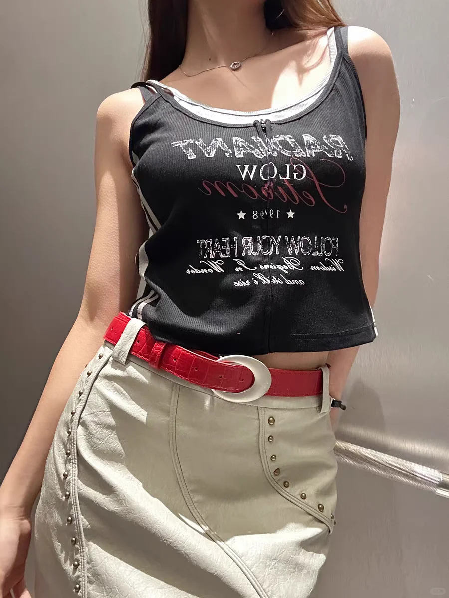 *辣妹配饰❤️时髦小众设计感复古红腰带！