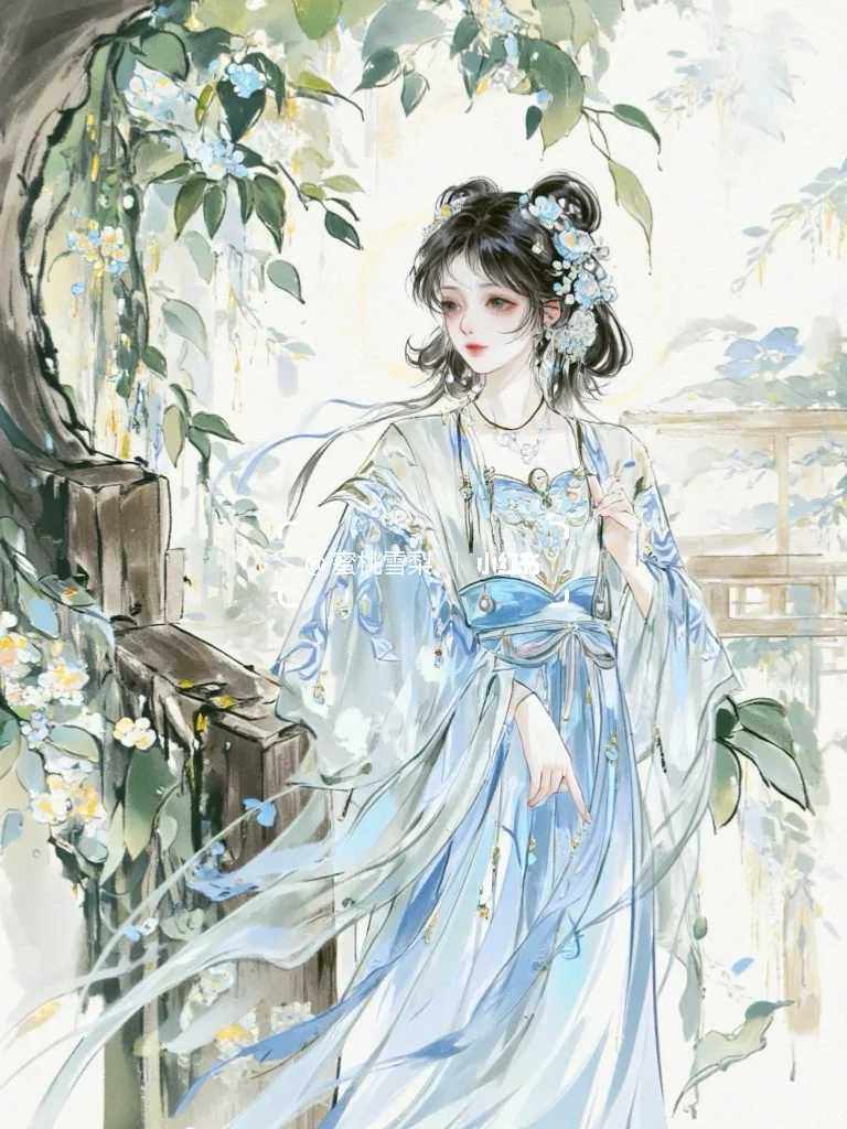 古风｜《蓝衫逸影，古韵凝芳》