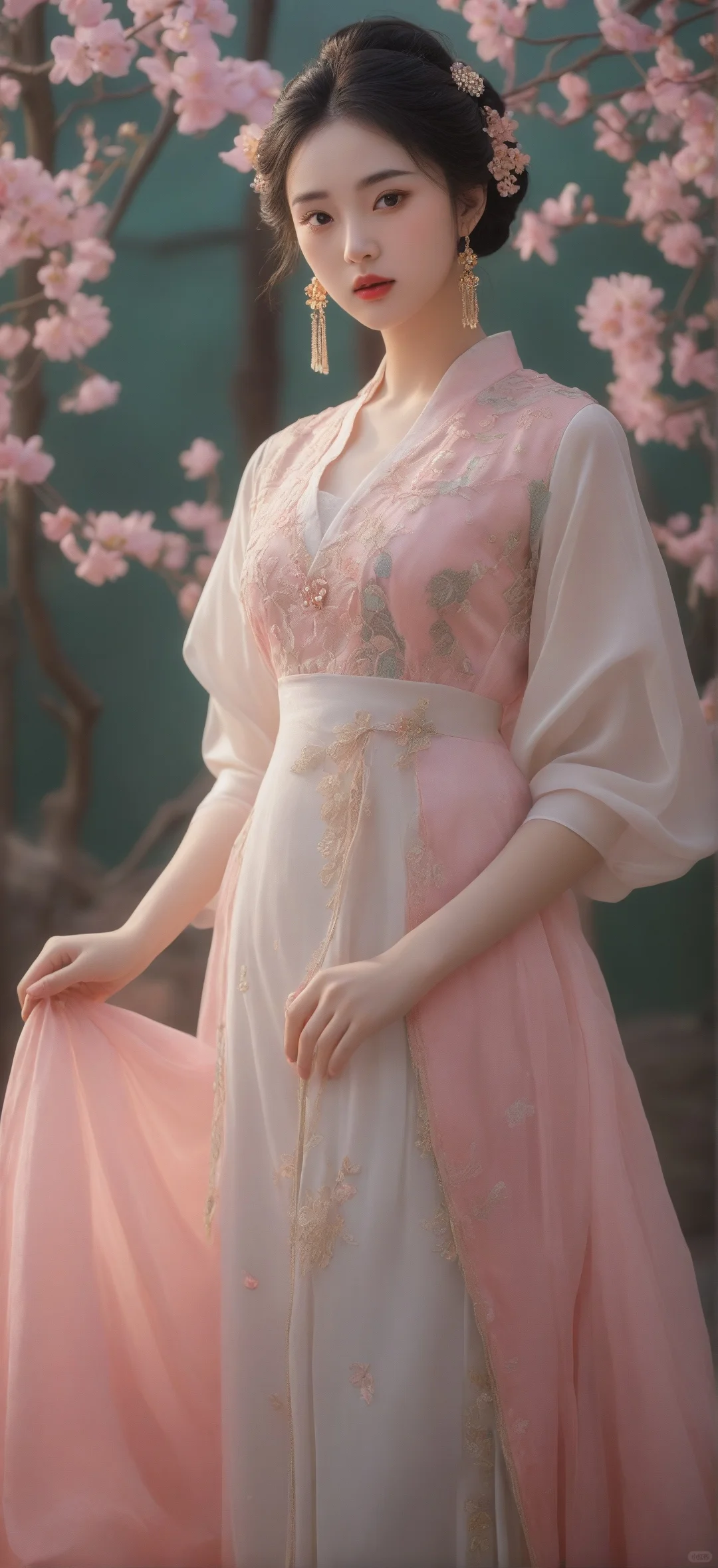 美女壁纸 | 雪中簪