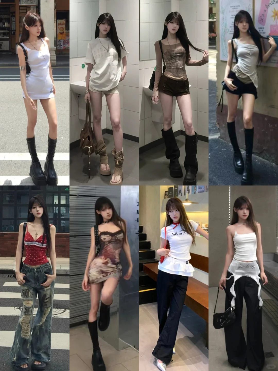 4⃣️8⃣️套‖简约辣妹穿搭ootd～