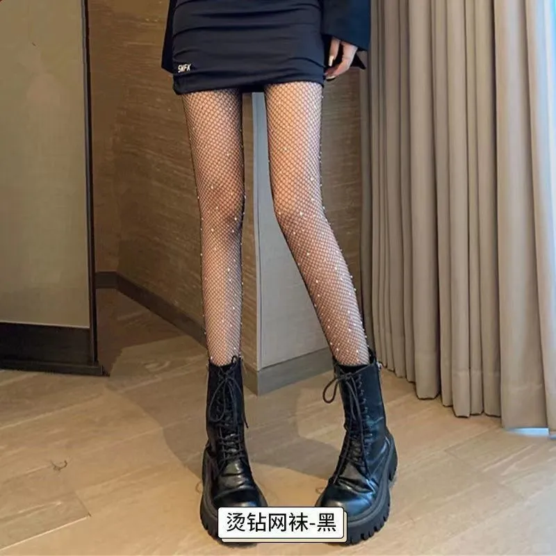 上新啦！✨黑丝袜女性感夏季超薄款防勾丝光腿黑色连裤袜性感波点渔网袜