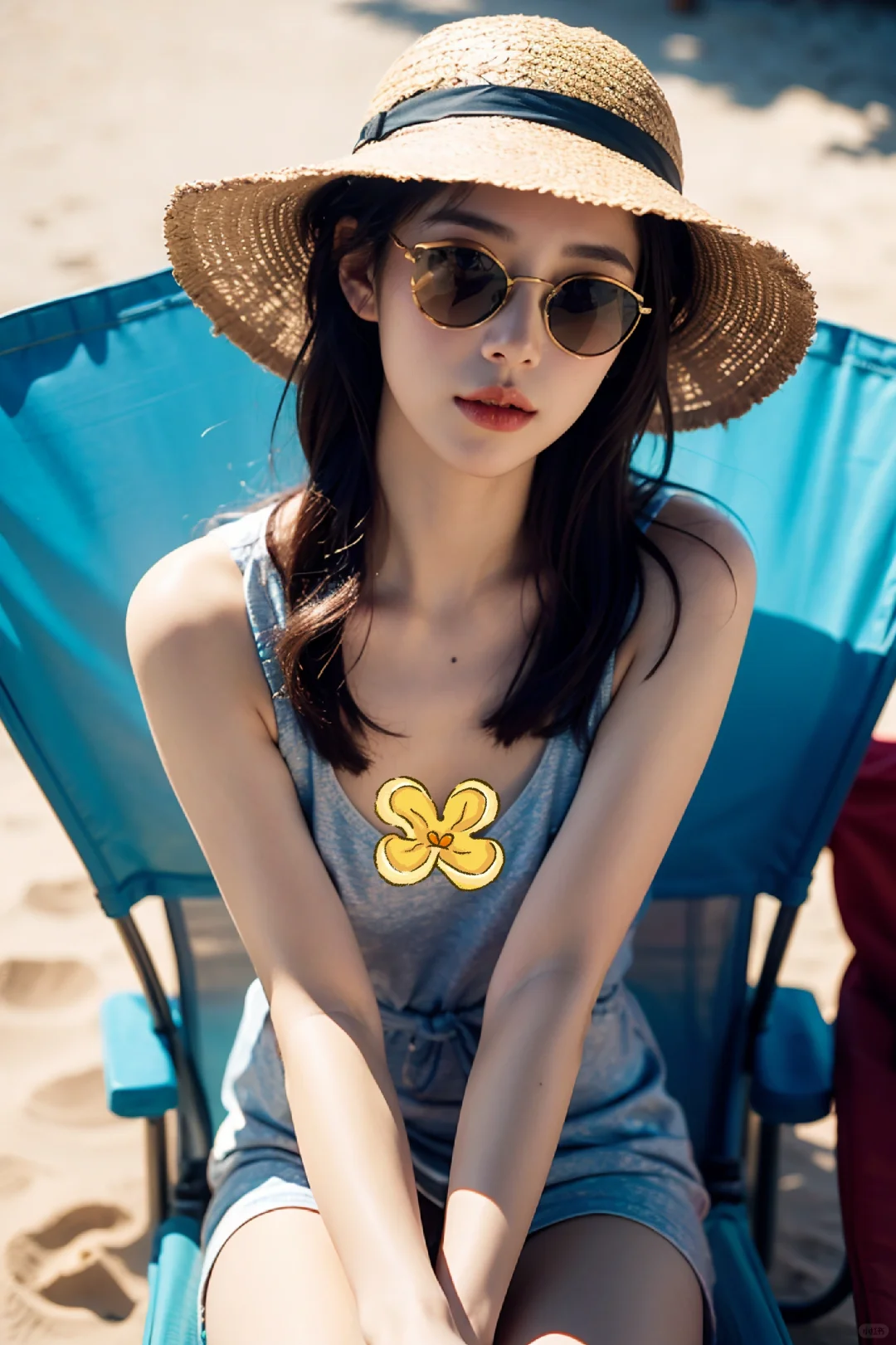 Ai夏天的海边穿搭