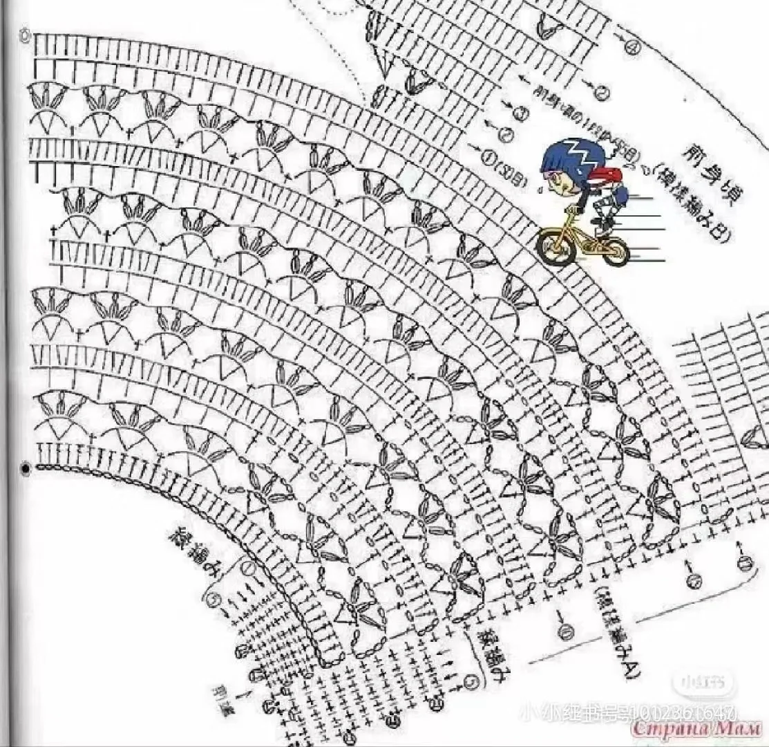 青提 • 蕾丝线钩花上衣（附图解）