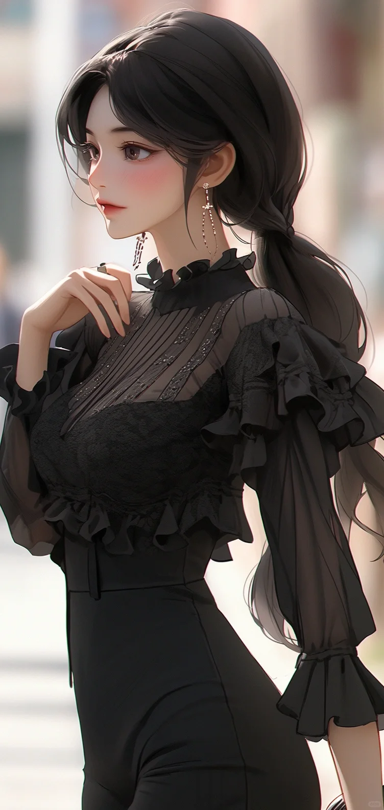 跟着AI学穿搭今天是性感美人️