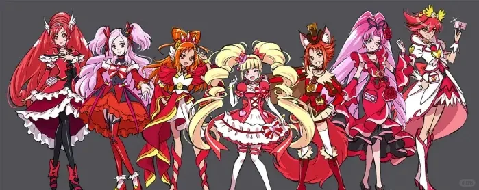 红色系光之美少女