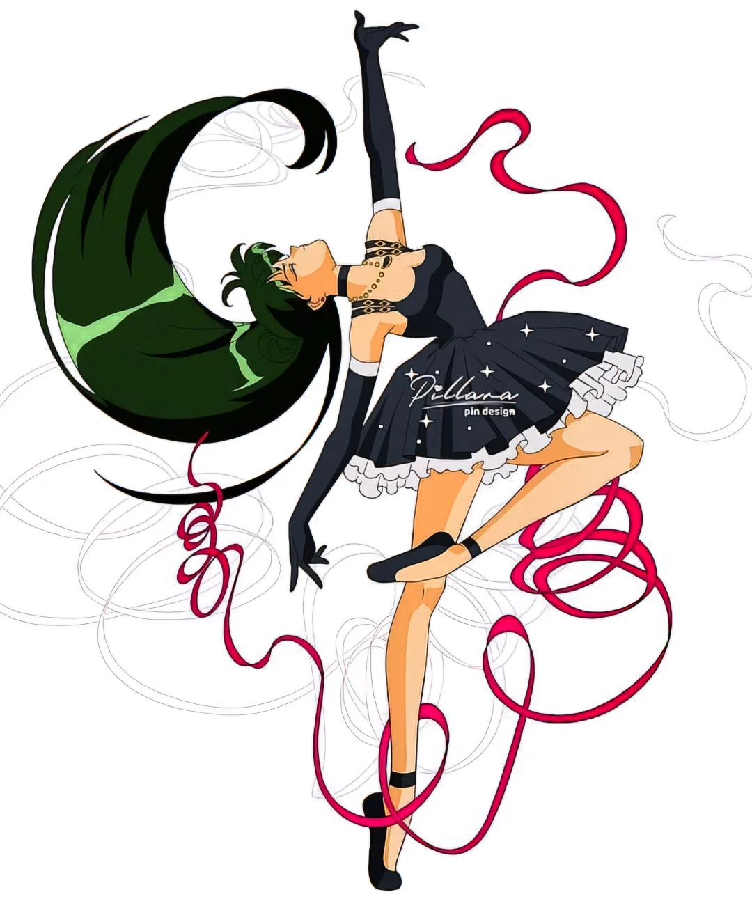 当美少女踮起脚尖