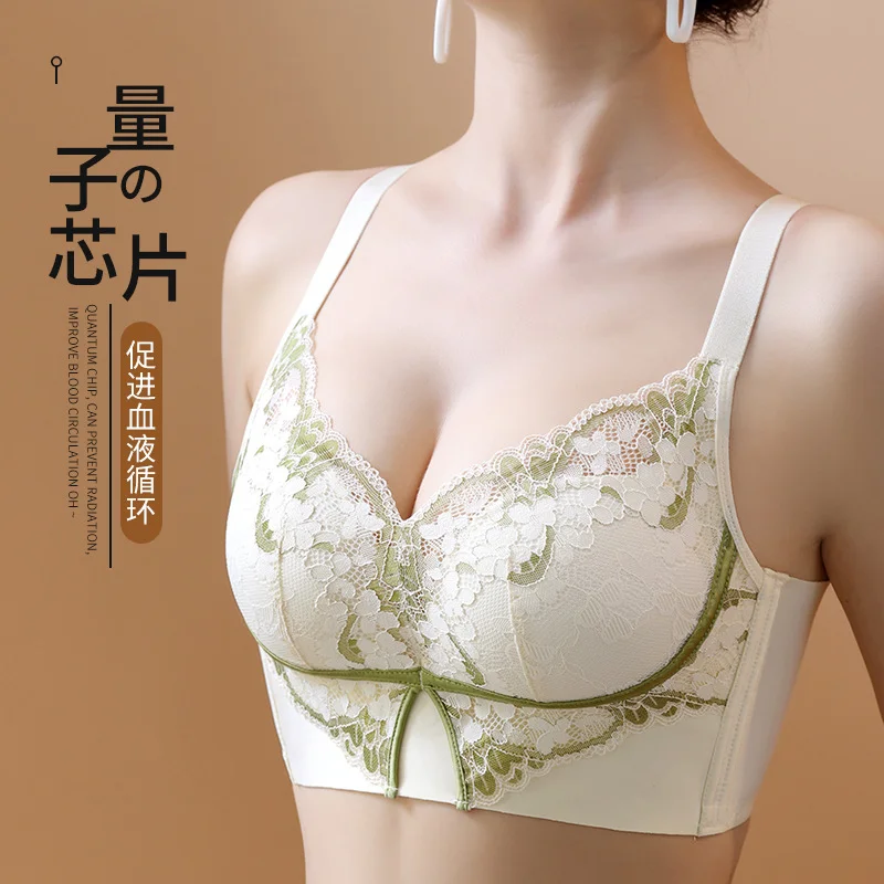 ✨新款蕾丝量子无钢圈内衣，显胸大又纯欲！
