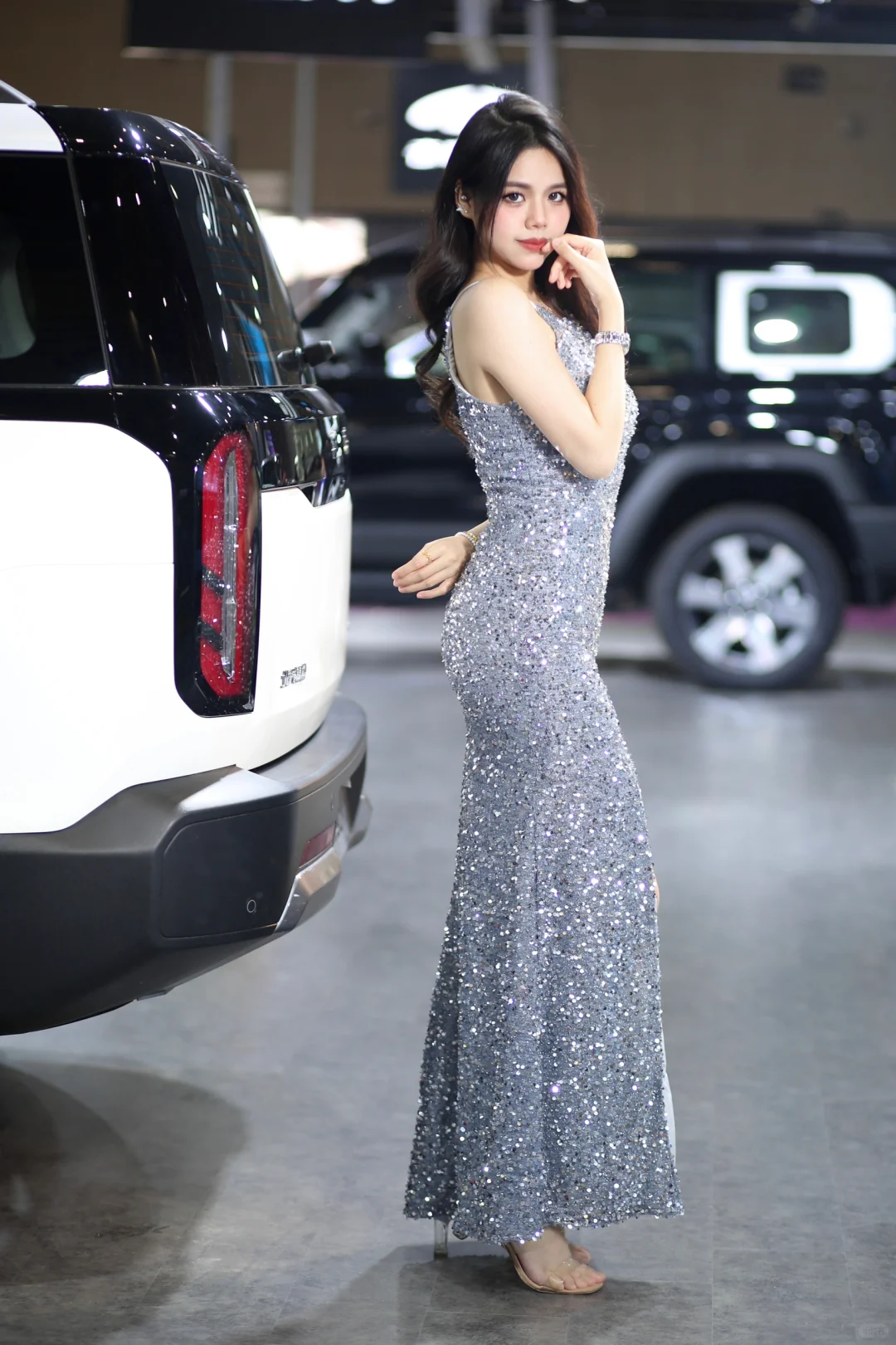 车展现场碰到这个女模了吗？