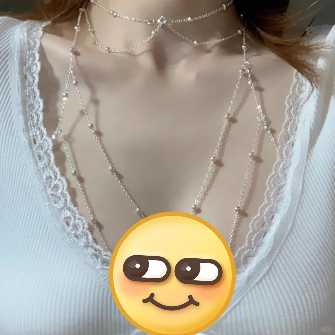 欧美风辣妹~火辣的身体链