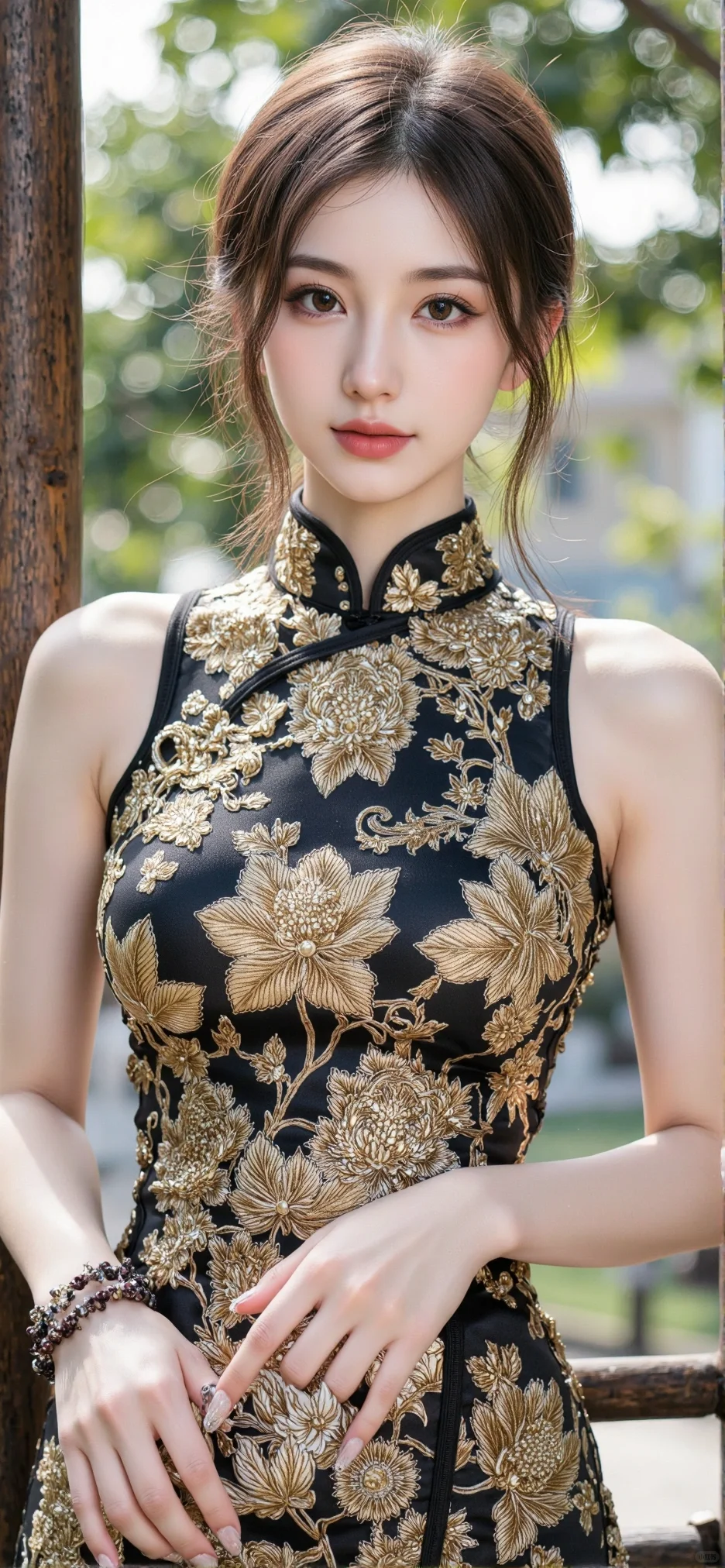 当东方古韵邂逅绝世佳人，这旗袍美到犯规啦