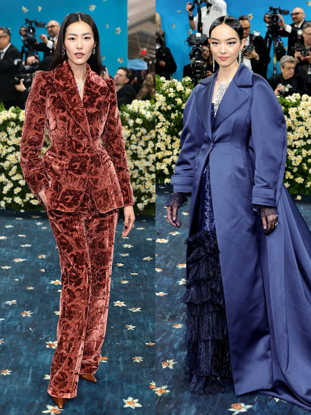 两位国模刘雯&孙菲菲亮相今年MetGala