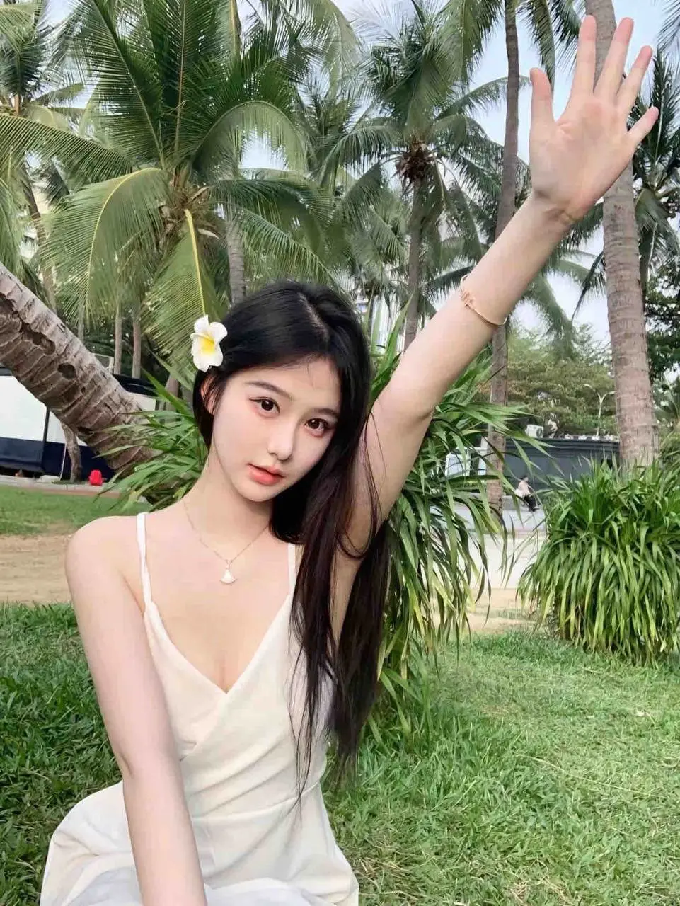 新人模特蹲摄影