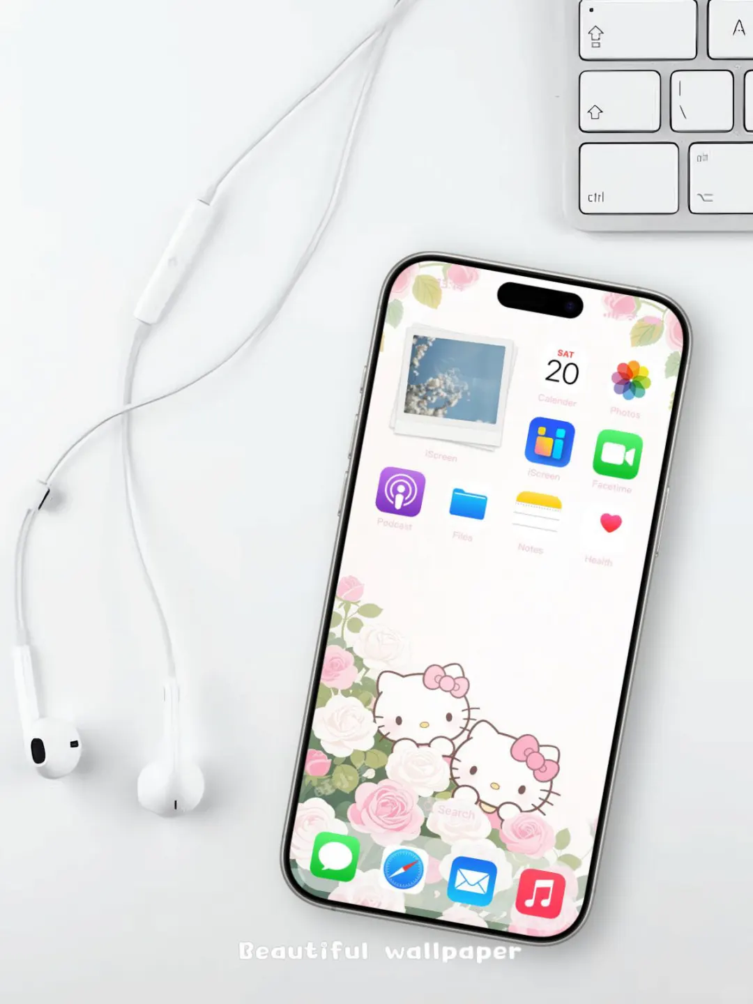 手机壁纸｜hellokitty月季灼灼🌺