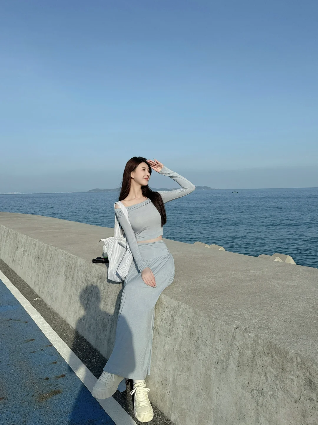海边拍照～