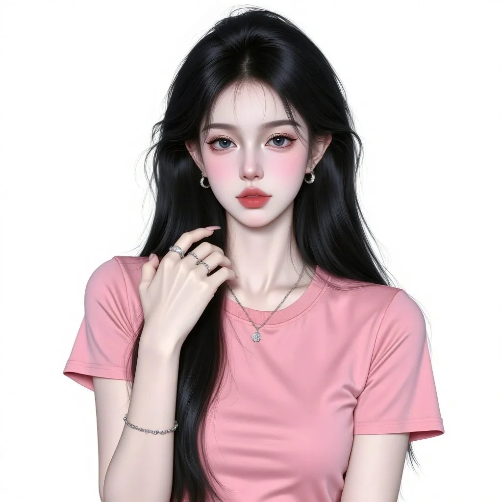 白底动漫甜妹女头（二）