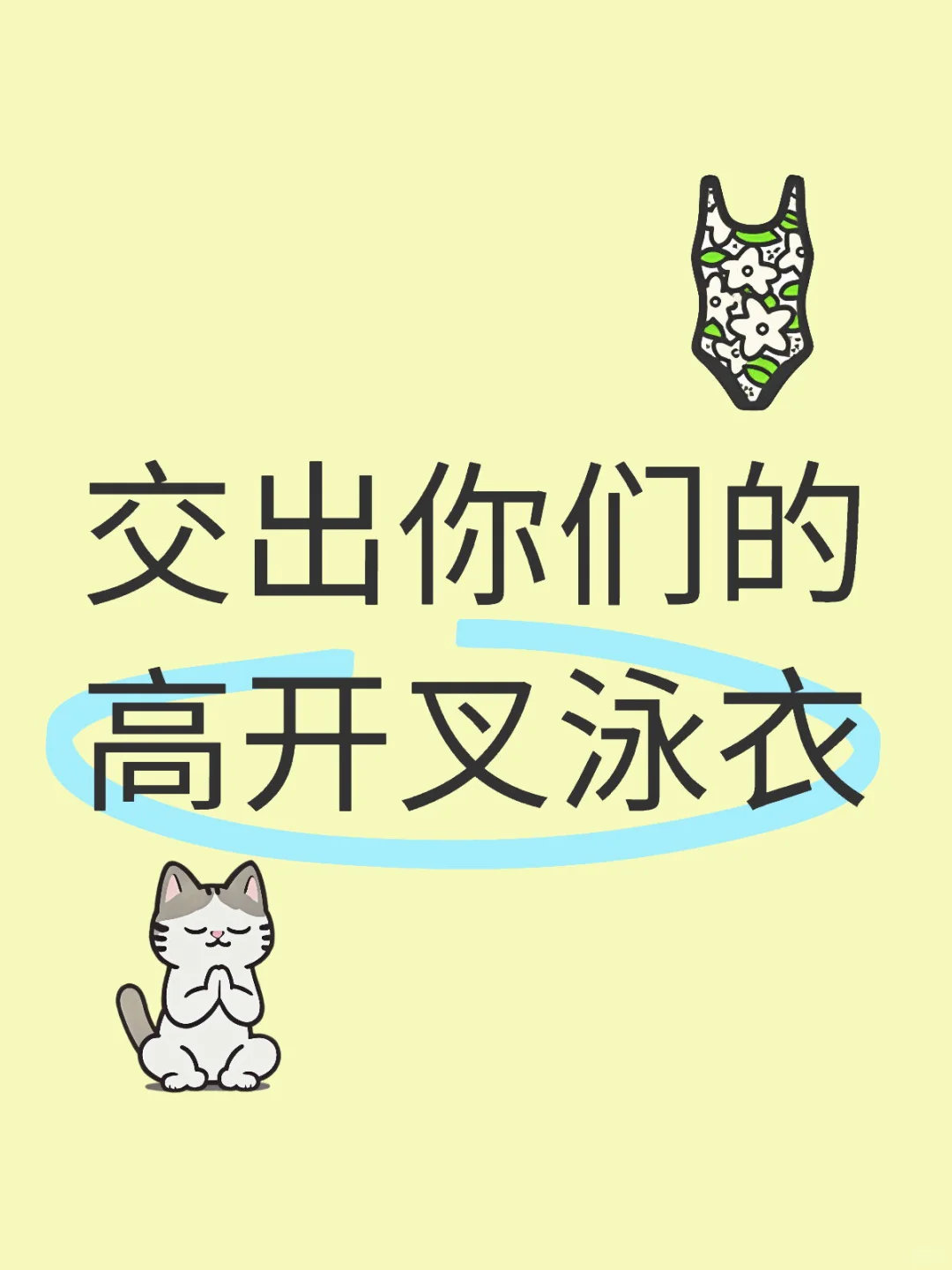 有什么平价又美丽的高开叉泳衣吗