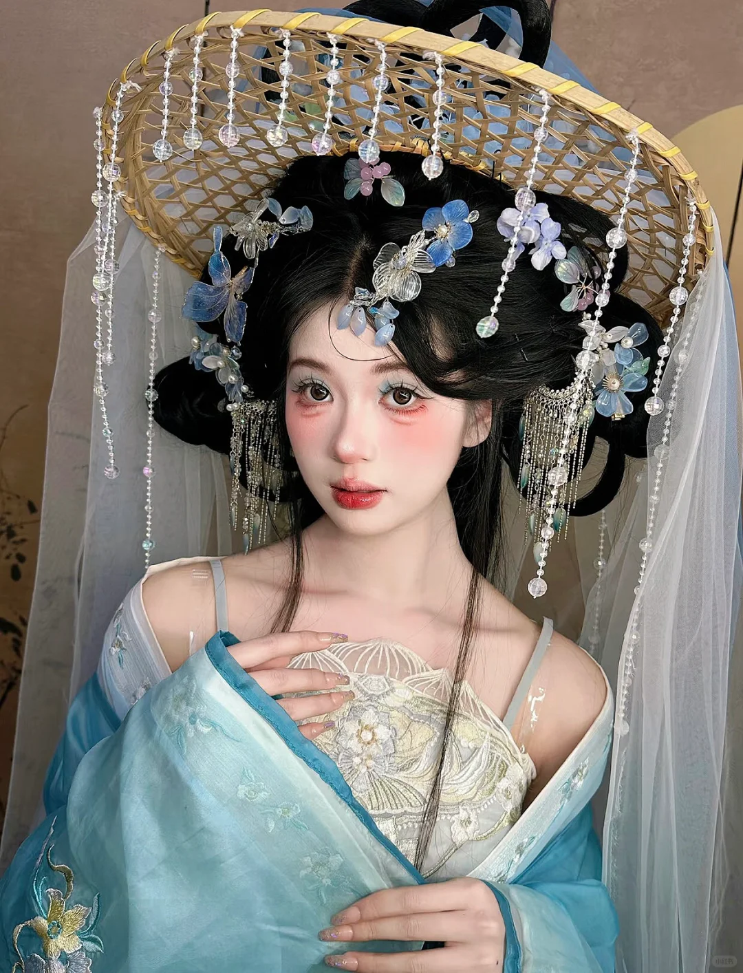 极限九选一❗️春天在杭州做的绝美帷帽妆造