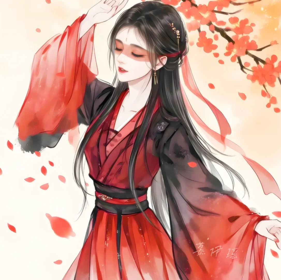 鞠婧祎古风绘画图片（原创）