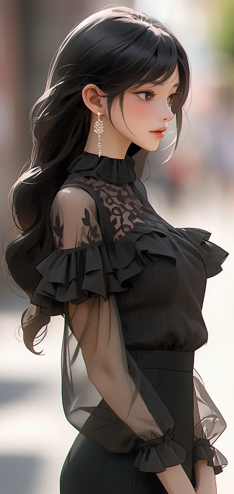 跟着AI学穿搭今天是性感美人️
