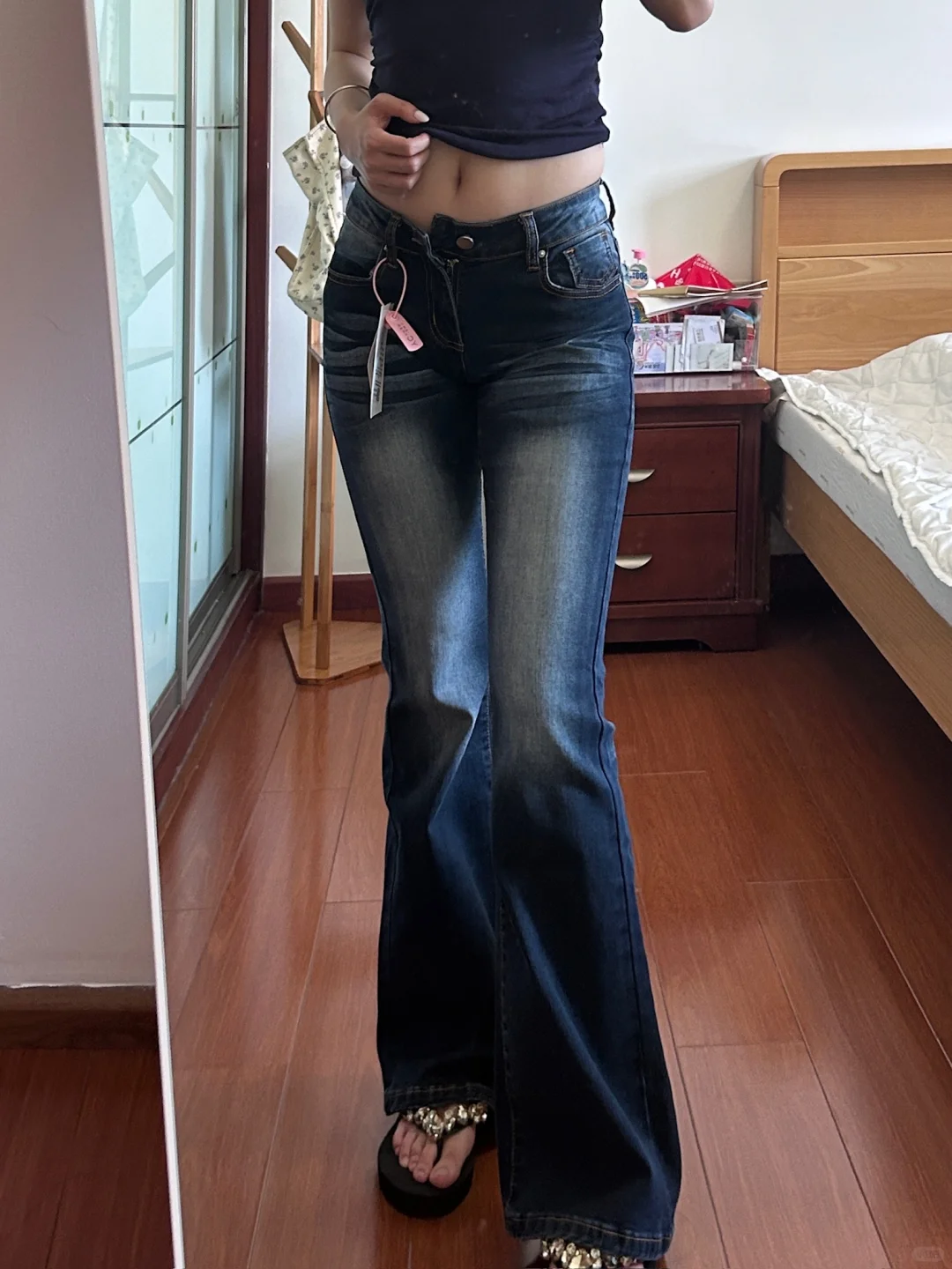 既然没有早点发现这条79低腰👖，好显身材～