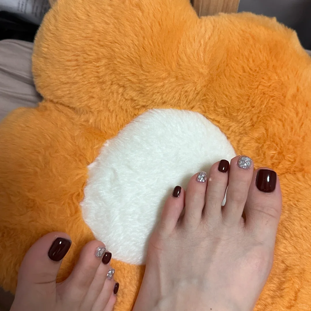 超好看的脚趾甲jiojio美甲