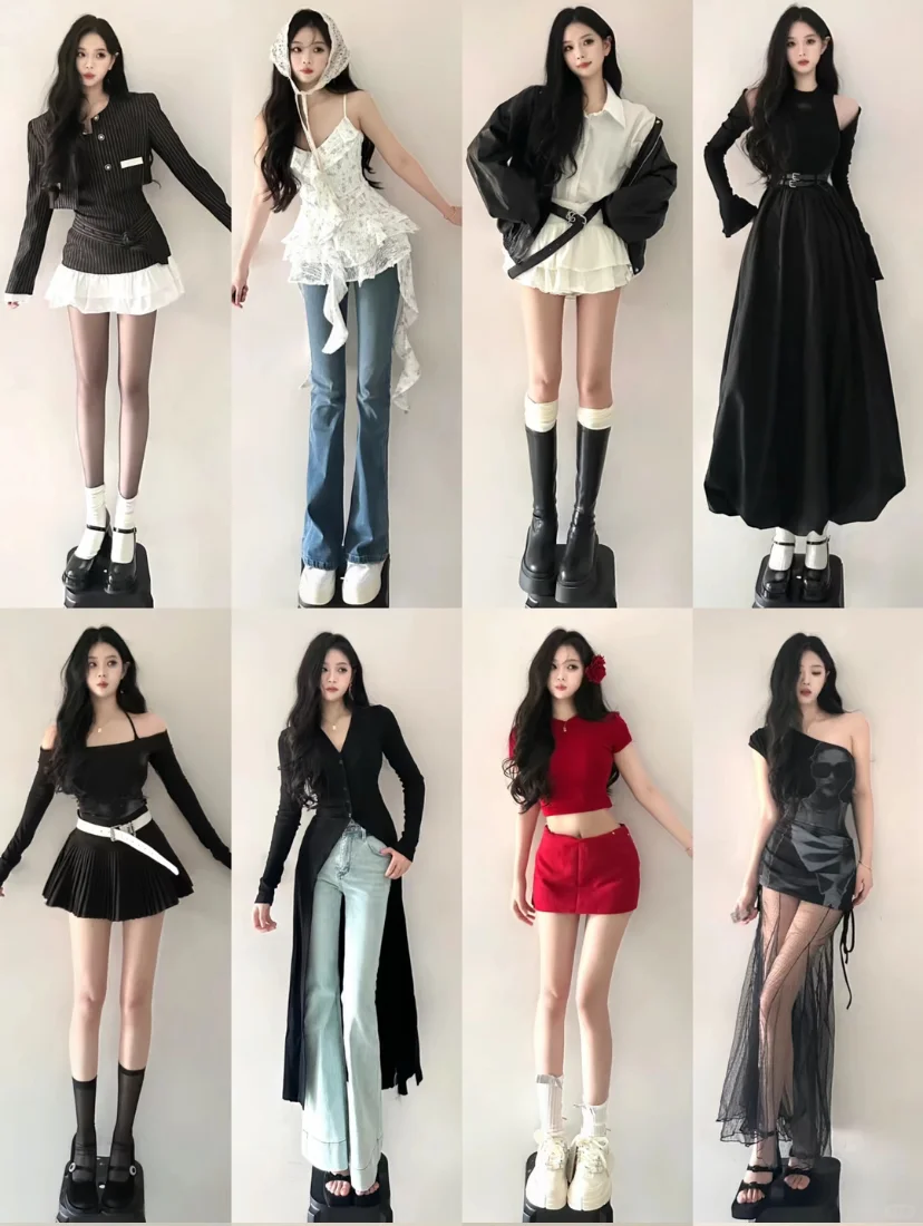 🔗4️⃣0️⃣套 来跟着辣妹学穿搭咯～