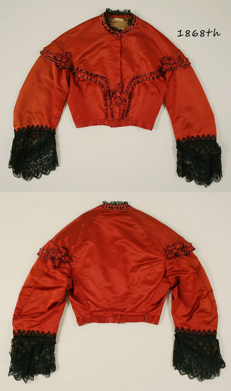 1865年时尚明艳的风格的礼服裙