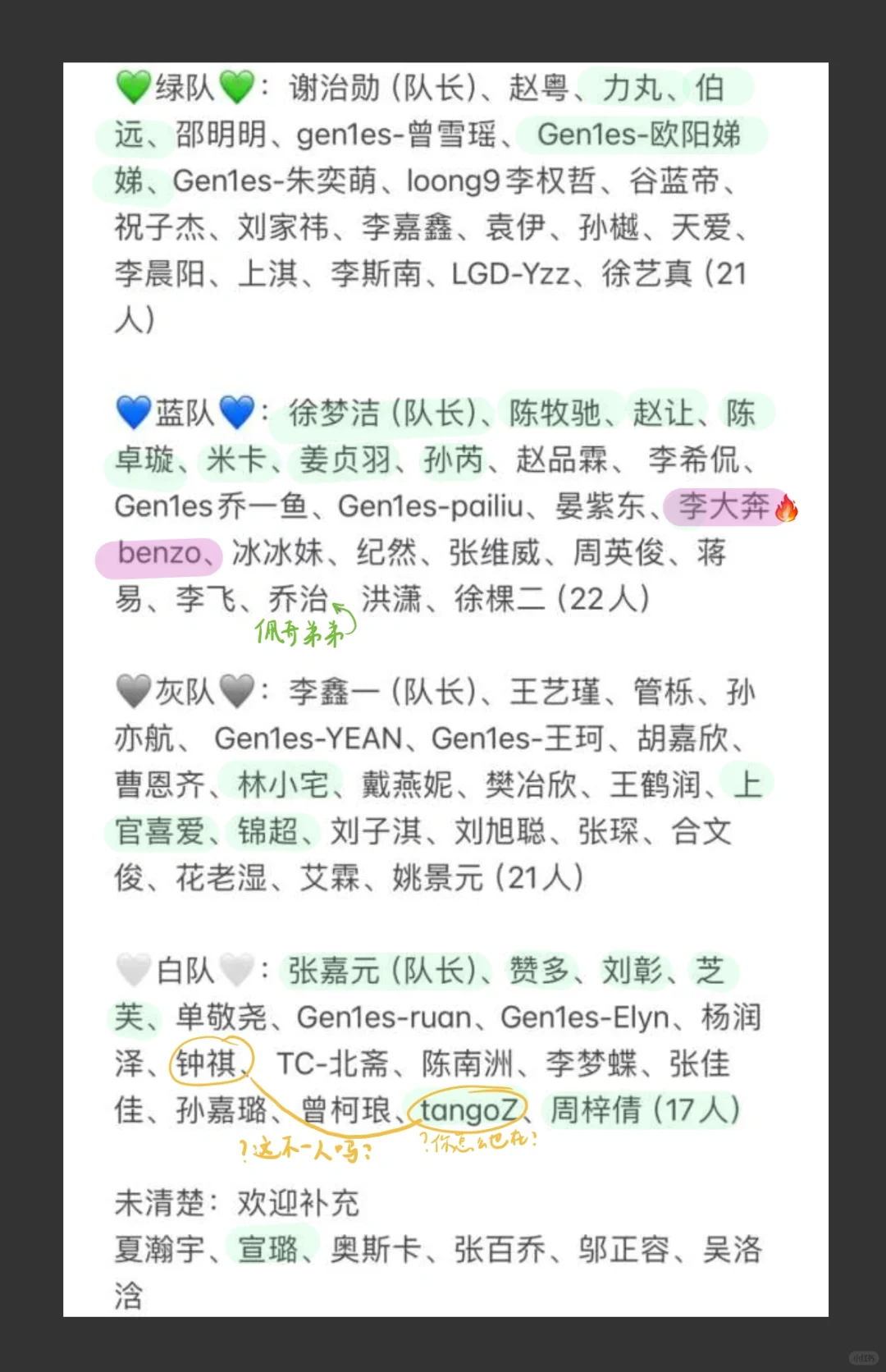 超新星运动会认人