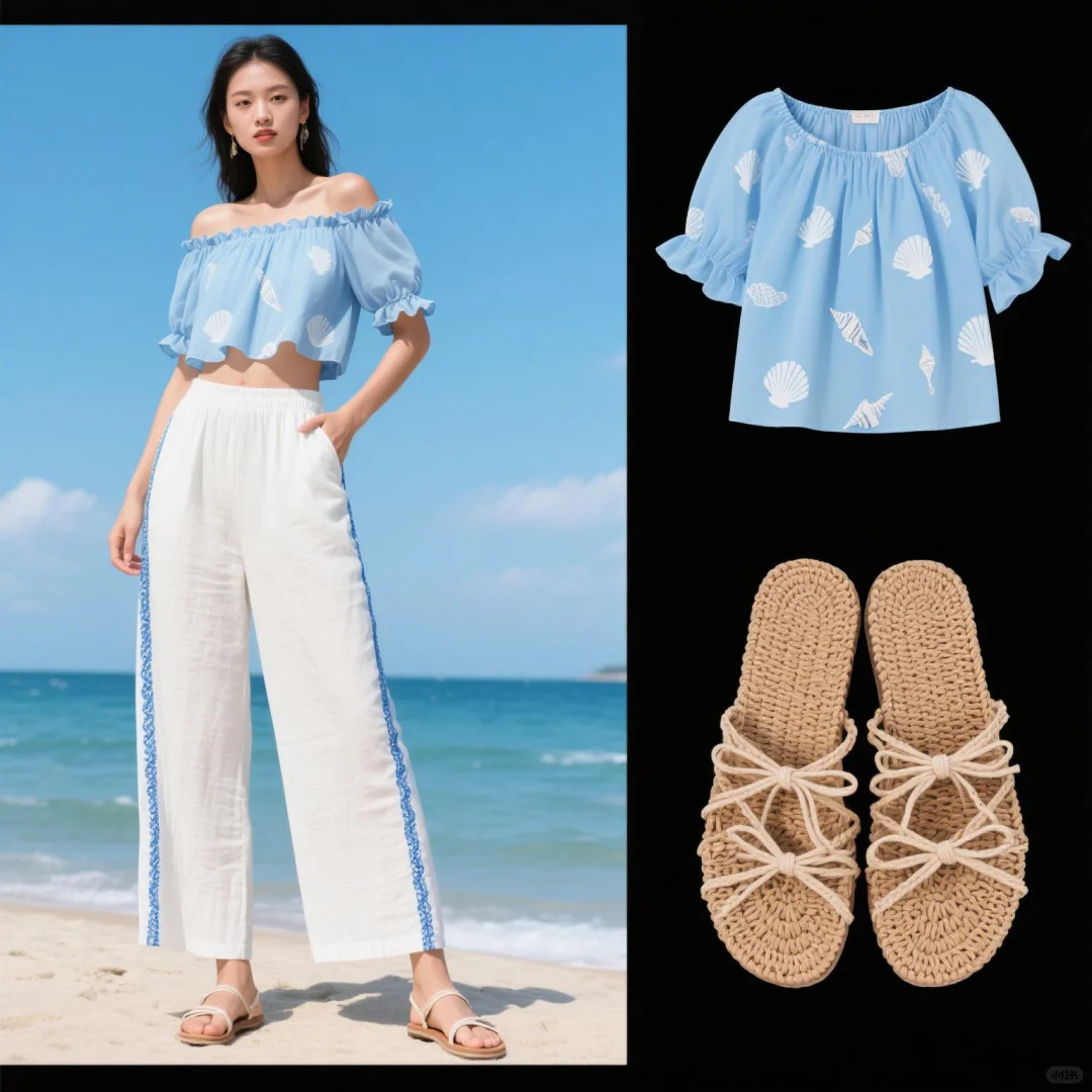 OOTD|🌊海边度假绝配穿搭，美到犯规！