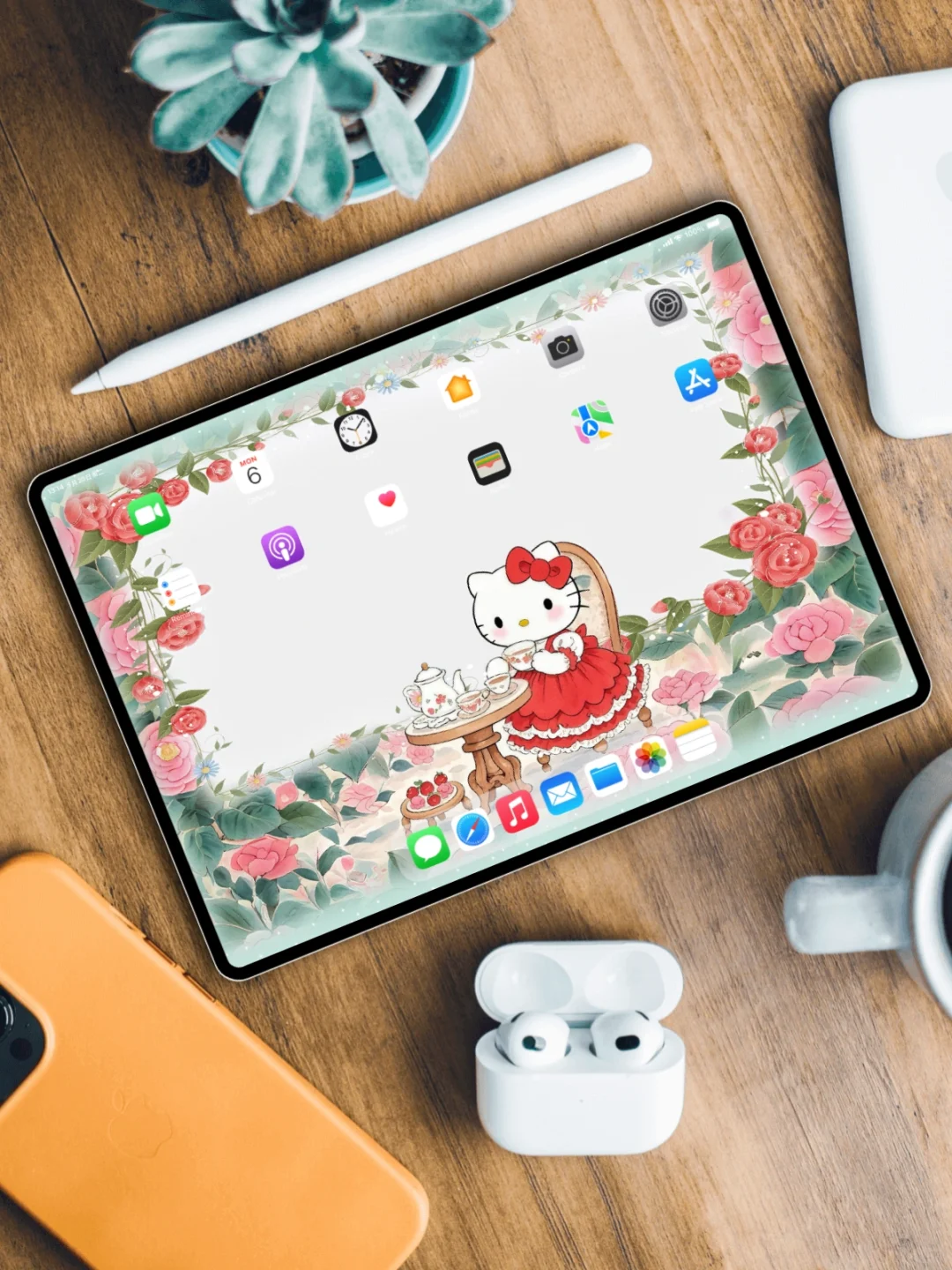 163｜hellokitty·下午茶时光☕｜平板壁纸
