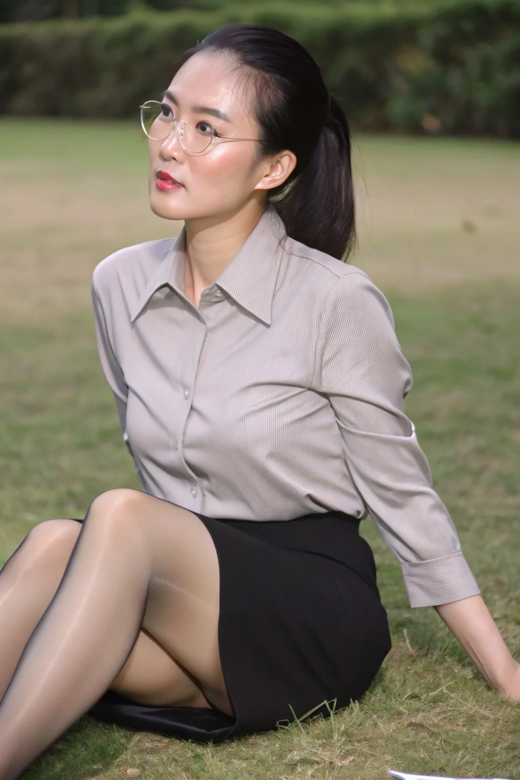 高级感松弛感的松弛感美女~