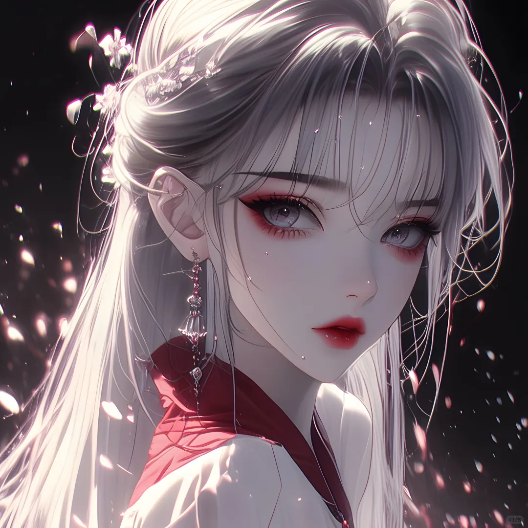女生头像：清月
