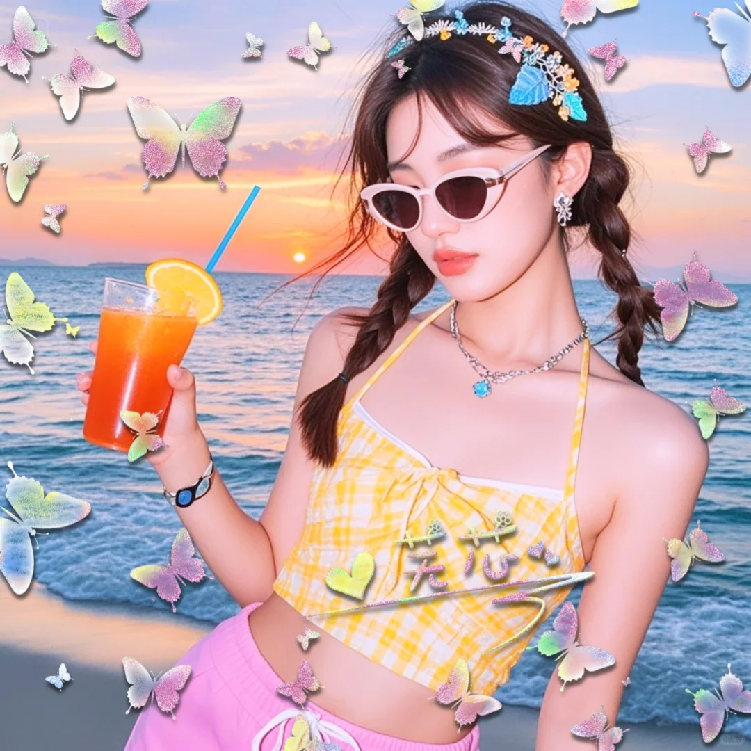 AI单人美女头像