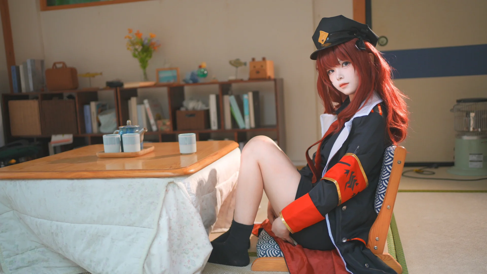 “sensei，一起摸鱼吧～”