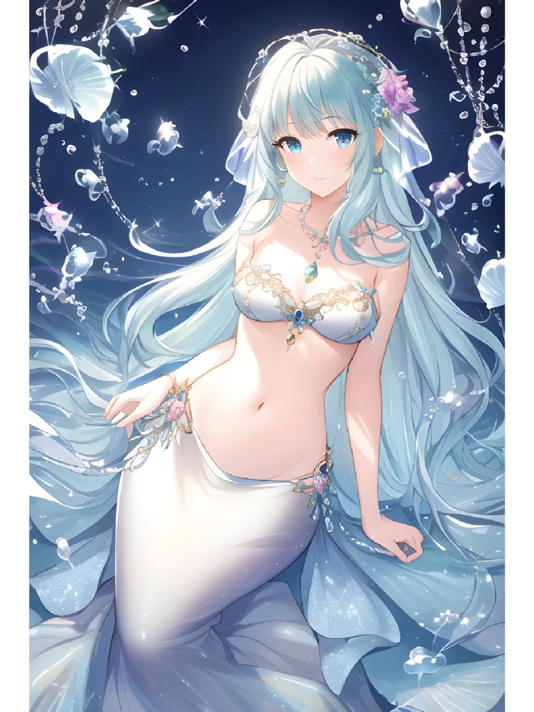 Ai插画 小美人鱼