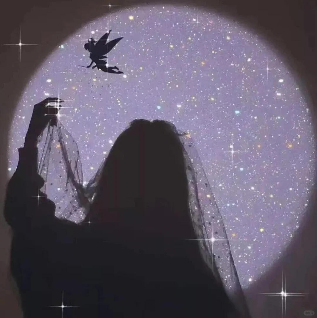 晚上高级感背景女头，真的太爱了