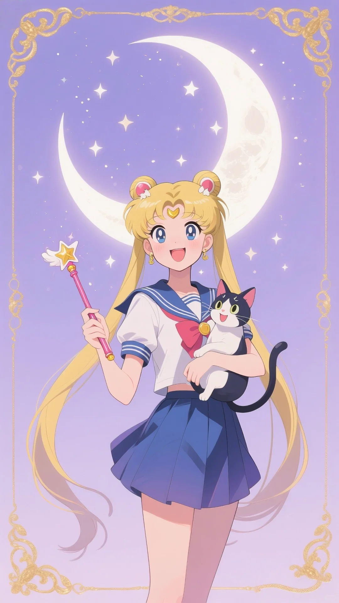 今天～美少女要代表月亮🌙爱你喔！