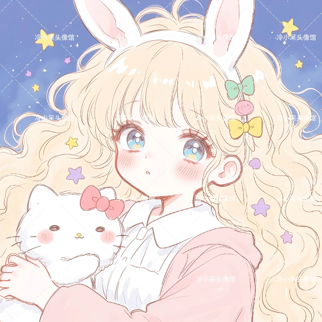 甜美女生头像︳(^_−)☆🌸元气满满粉色系