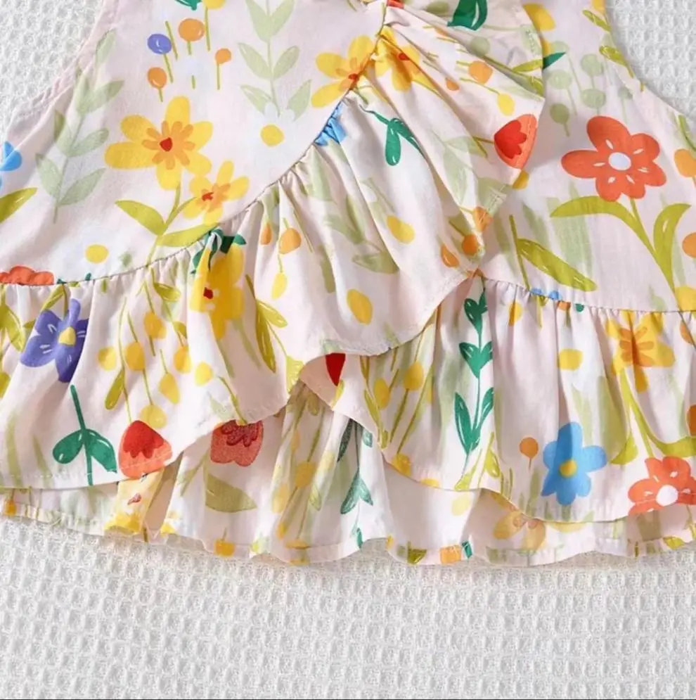 夏日必备👗女宝吊带套装